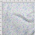 thumbnail image 3 of oneOone Cotton Cambric White Fabric Leaves & Flower Craft Projects Decor Fabric Printed By The Yard 56 Inch Wide, 3 of 4