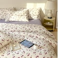 thumbnail image 3 of Juego de Funda Nórdica de Cerezas Moradas para Niñas, Juego de Ropa de Cama de Frutas para Verano 100% algodón., 3 of 7