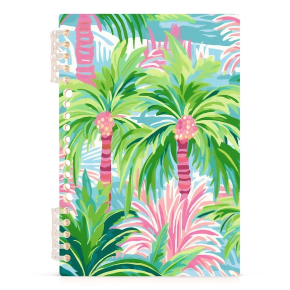 Spiral Journal Notebook Palm Tree Summer College Ruled Notebook 8.3" x 5.7" A5 Lined Thick Paper Page