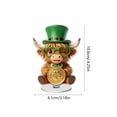 thumbnail image 3 of St Patricks Day Decor Leprechaun Figurines 2D Acrylic Irish Shamrock St. Patricks Gifts Table Desk Shelf Holiday Decor F, 3 of 6