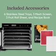 thumbnail image 6 of COSORI Food Dehydrator with 6 Stainless Steel Trays, 600W, Extra Bonus, Silver, CP267-FD-RXS, 6 of 8