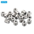 thumbnail image 3 of Unique Bargains Adaptateurs Filetage Manchon Réducteur Écrou M10x1.5 Mâle à M5x0.8 Femelle pour Réparer Insert Écrou Vis Réducteur 10mm 20 Pcs, 3 of 5