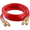 thumbnail image 3 of Seismic Audio 2 Pack of 6 Foot 2-RCA Male to 2-RCA Male Audio Patch Cables - Various Colors - SAPRCA6-2Pack, 3 of 5