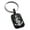 Black, variant on Stainless Steel Nautical Music Is My Anchor Treble Clef Engraved Small Rectangle Dog Tag Charm Keychain Keyring