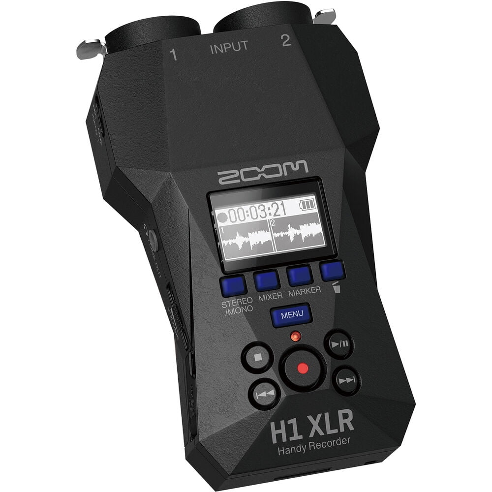 Zoom H1 XLR Portable Audio Recorder for Video Bundle With MDR-7506 Professional Stereo Headphones + Extreme Pro 64GB microSDXC Memory Card + USB Card Reader + More