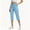 c01Blue, variant on Womens Cargo Capris Lightweight Hiking Pants Elastic Waist Pockets Quick Dry Casual Outdoor Loose Shorts Cropped Cotton Tapered Trousers Blue L