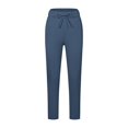 thumbnail image 7 of ZHUASHUM Ladies Activewear Legging Yoga Pants High Skin Friendly Feeling Straight Nine Point Pants Casual And Versatile Yoga Loose Fitting Sweatpants Dark Blue Xl, 7 of 7