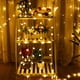 thumbnail image 5 of Guirnalda de luces LED con pilas, paquete de 2 en total, 52 pies, 120 LED, cada una de 26 pies, 60 LED, 8 modos, luces navideñas impermeables con control remoto para decoración del hogar, dormitorio,, 5 of 5