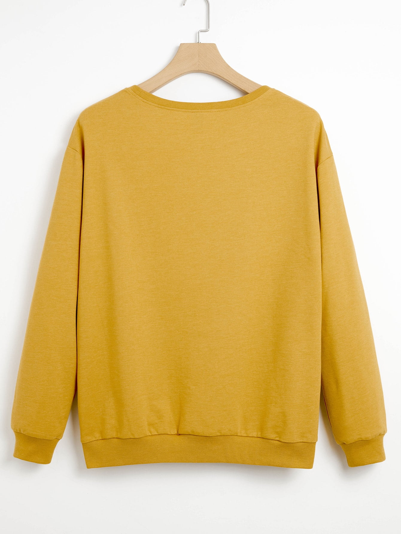 mustard sweatshirt womens