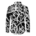 thumbnail image 3 of Camisa De Manga Larga De Moda Estampada Irregular Para Hombr, 3 of 5