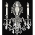 thumbnail image 2 of Monarch 3 light Pewter Wall Sconce Clear Elegant Cut Crystal, 2 of 2