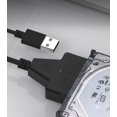 thumbnail image 3 of Cable adaptador USB a SATA para unidades SSD/HDD de 2,5", convertidor y cable externo SATA a USB 3.0, convertidor USB 3.0 a SATA III (cable de conversión SATA a USB 3.0), 3 of 3