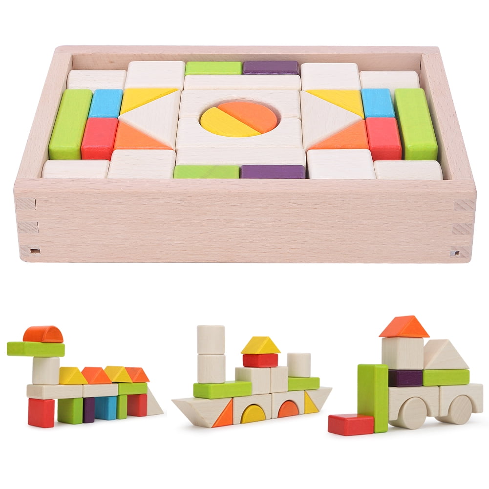 Early Learning Toy,30Pcs Child Wooden Kid Educational Toys Wooden