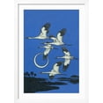 thumbnail image 2 of Art.com Nature Magazine - View of a Flock of Geese Flying in Formation in the Moonlight, c.1951 Art Print by Lantern Press, White Frame Wall Art, 32" x 44", 2 of 5