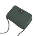 thumbnail image 1 of Flmtop Women Solid Color Faux Leather Square Shoulder Bag Handbag Crossbody Pouch, 1 of 10