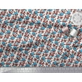 thumbnail image 2 of Soimoi Rayon Crepe Fabric Leaves & Floral Block Print Fabric by Yard 46 Inch Wide, 2 of 3