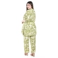 thumbnail image 3 of Set estampado de hojas Roman Fashion /Tallas Extras, 2526 (Lima) verde claro 40, 3 of 7