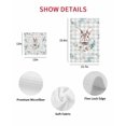 thumbnail image 7 of Easter Bunny Kitchen Dish Towels for Drying Dishes Set of 2, Green Eucalyptus Leaves Spring Flowers Grey Plaid Waffle Weave Microfiber Hand Tea Bathroom Towels Quick Dry & Absorbent Towel 15.7x23.6, 7 of 7
