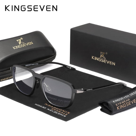 KINGSEVEN Vintage Anti Blue Light Glasses Classic Rectangle Frame Eyewear