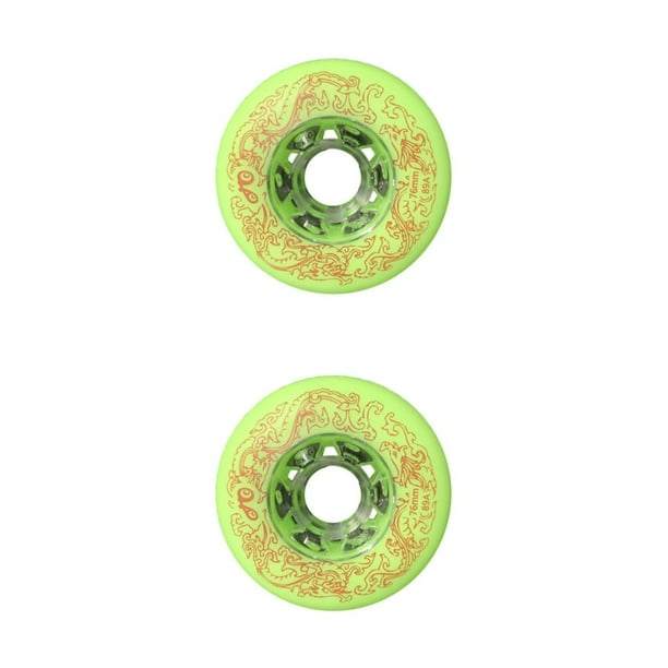 Ruedas de Patinaje en Línea Toystoory 2 unids/set PU Verde 76 mm