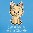 thumbnail image 3 of CafePress - Life Is Better With A Chorkie Women's Dark T Shirt - Women's Traditional Fit Dark T-Shirt, 3 of 4