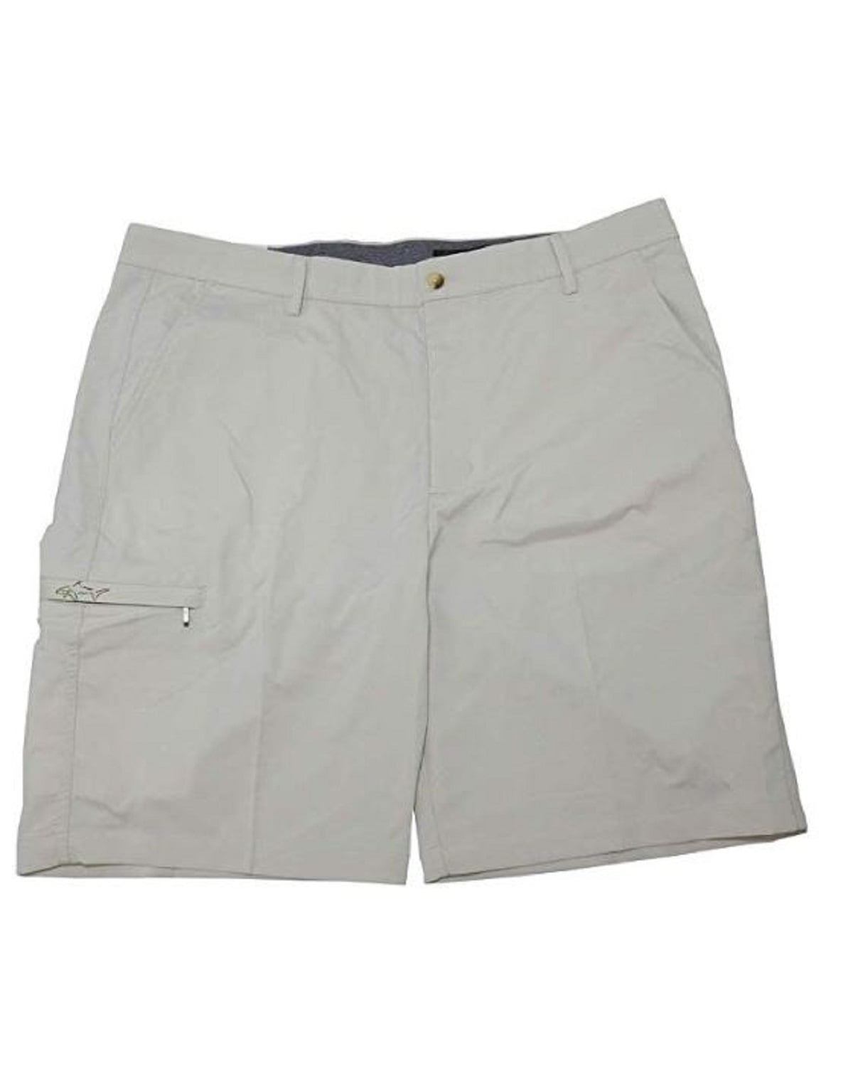 Greg Norman Men's Performance Golf Shorts in Sandstone, Size 42