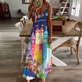 thumbnail image 4 of Small World Fantasyland Sleeveless Dress Loose Women's Dress Dresses Luxury Evening Dresses, 4 of 9