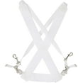LF350W White Parade Marching Bass Drum Sling Marching Band Straps