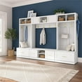 thumbnail image 7 of Bowery Hill 48W Shoe Bench with Doors and Shelf in White - Engineered Wood, 7 of 7
