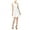 White - washedwhite, variant on bar III Womens Fit & Flare Cutout Shift Dress, White, Large