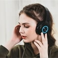 thumbnail image 5 of Bluetooth Over Ear Headphones, Wired & Wireless Yellow Gaming Headphone, Colorful LED Lights, Foldable Hi-Fi Stereo Headphones with Mic & 3.5mm Jack Suitable for Classroom/Home Office/PC/Mobile, 5 of 9
