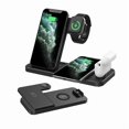 thumbnail image 2 of Cargador inalámbrico plegable tres en uno, soporte portátil para teléfono móvil, conjunto de carga magnética para auriculares Apple Watch, 2 of 3