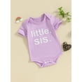 thumbnail image 3 of Bagilaanoe Newborn Baby Girl Boy Summer Rompers Letter Print Short Sleeve Bodysuits 3M 6M 12M 18M Infant Casual One Piece Short Jumpsuit, 3 of 8