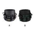 thumbnail image 4 of Wweixi Garden Tool Bag Oxford Organizer Bucket Pouch Multi-Pocket Large Opening Multi-function Planting Props for Yards Black, 4 of 6