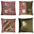 thumbnail image 1 of EREHome cat face Pillow Case Home Decor Cushion Cover 18x18 Inch, 1 of 2