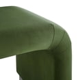 thumbnail image 6 of Koda Performance Velvet Waterfall Stool in Black Moss Green, 6 of 10