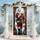 thumbnail image 5 of Christmas Door Cover Santa Claus Print Holiday Party Decoration Polyester Fabric Door Hanging for Home Indoor Outdoor Festive Decor, 5 of 6