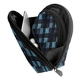 thumbnail image 4 of Portable Bags Clutch Pouch Zipper Smooth Built-In Compartment For Travel Vacation Business Camping Darkcyan Buffalo Plaid Check Tartan Scotland_1, 4 of 7