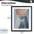 thumbnail image 4 of Stupell Industries Art Deco Favorite Jeans Vintage Black Framed Print Under Glass, 13 x 16, by Victoria Barnes, 4 of 8