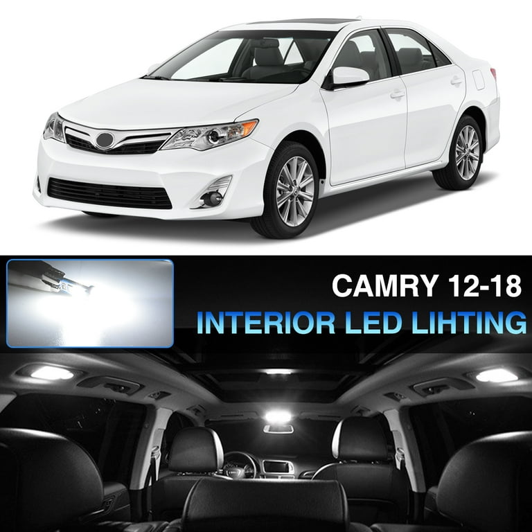 16x Car Interior Led Light Kit For Toyota Camry 2017 2018 White Cabin Map Vanity Mirror Com