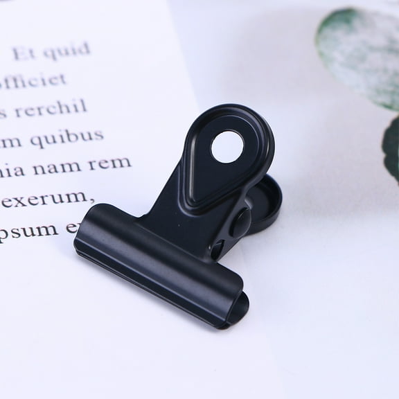 HEATSHAKING 10Pcs Metal Binder Clips for Organizing and Holding Documents in Shop Home Office