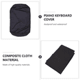 thumbnail image 4 of UPOUART 1Pack Keyboard Dust Cover Black Composite Cloth Dustproof Protection When Not in Use, 4 of 8