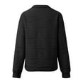 thumbnail image 6 of Quarter Zip Pullover Women 2025 Fall Winter Long Sleeve Jacquard Collared Plain Sweatshirt Pullover Tops, 6 of 7