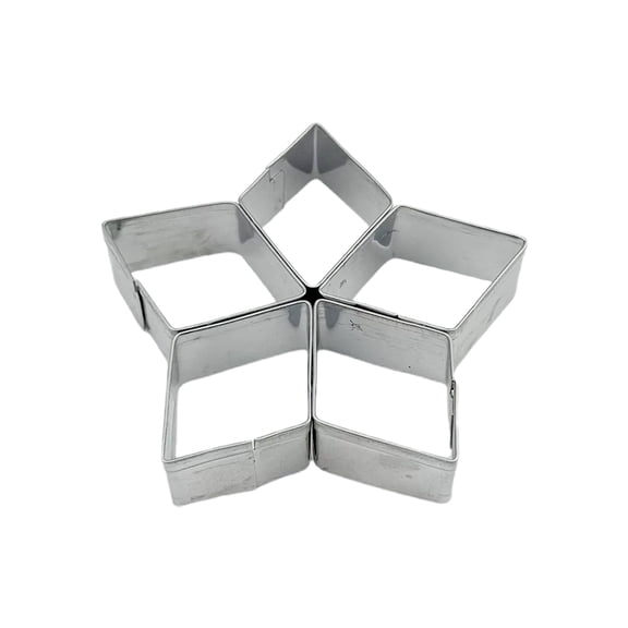 Star Fruit Cookie Cutters, Stainless Steel Non-Stick Baking Mold, Small Star Fruit Shape Cookie Mold for Party DIY Cookies, Easy Clean, Baking Supplies, 1 Pcs