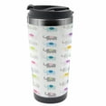 thumbnail image 1 of Nursery Travel Mug, Colorful Fun Elephants, Steel Thermal Cup, 16 oz, by Ambesonne, 1 of 2
