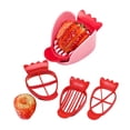 thumbnail image 1 of Advancent Disfrute siempre de rodajas de fresa uniformes con el eficiente cortador de Versatile Strawberry Cocina y Comedor Conjunto rosa de tres piezas., 1 of 6