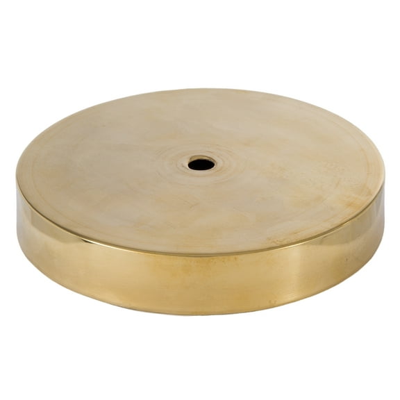 B&P Lamp® 5 Inch Unfinished Brass Finish Modern Style Spun Lamp Base