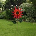 thumbnail image 3 of figatia Wind Garden Pinwheel Outdoor Wind Metal Wind Sculpture for Swimming Garage Path Backyard Red, 3 of 5