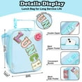 thumbnail image 7 of Lunch Box for Kids Boys Girls Men Women, Insulated Small Soft Cooler Lunch Bag Kit for School Work Picnic Travel - Reusable Portable lunchbox, Chenille Letters, Light Blue, 7 of 7