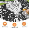 thumbnail image 6 of Kzaei Waterproof Outdoor Rug, 5'x8' Reversible Plastic Camping Area Rugs, Black & White, 6 of 7